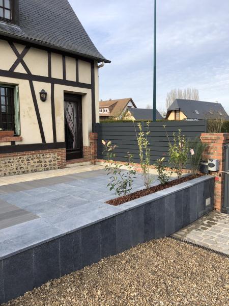 Installation et pose de terrasses à Alizay | LEBORGNE PAYSAGISTE